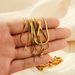 Hot Selling Fashion Simple Versatile Necklace Plated Gold 26 Letters Diamond Necklace Clavicle Chain_ipsvogv.com