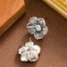 Korean Version Of Light Luxury Exquisite Small Fresh Diamond Inlaid Zircon Flower Temperament Simple And High-end Silver_ipsvogv.com