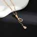 Light luxury full diamond tassel gourd titanium steel necklace for women, versatile and high-end mesh red collarbone_ipsvogv.com