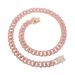 Men’s Jewelry Set Fashion Hot Selling 13mm Full Drill Cuban Chain Alloy Diamond Necklace Men's And Women's Bracelet Hip Hop Jewelry_ipsvogv.com