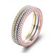 Zircon ring pinky ring female s925 sterling silver rose gold simple hand jewelry jewelry silver jewelry_ipsvogv.com