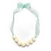 2025 New Simple Paris Sports Girl Ribbon Large Bead Necklace Elegant Ins Trendy Street Style Choker_ipsvogv.com
