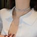 Fashionable Personalized Zircon Short Sparkling Diamond Chain Necklace, Niche Fashion, High-end And Trendy Collarbone_ipsvogv.com