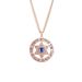 Angel Devil's Eye Stainless steel pendant Blue Diamond Lucky Hexagram star Titanium steel men's necklace_ipsvogv.com