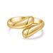 Irregular Bracelets Fashion Double Headed Snake Shaped Open Bracelet Niche Glossy Spring Shiny Large Bracelet_ipsvogv.com