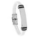 Stainless Steel Simple Plain Engraved Leather Woven Men's Bracelet_ipsvogv.com