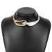 N11497 Exaggerated Metal Style Three Dimensional Buckle Necklace with Light Luxury and Unique Design Sense Hip Hop_ipsvogv.com