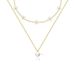 New Pearl Flower Pendant Necklace With Layered Beads And Collarbone Chain, Elegant Small Fragrance Series_ipsvogv.com