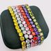 Hip Hop Round 8mm Multi-color Zircon Women's High Carbon Diamond Bracelet, Handmade Accessory_ipsvogv.com