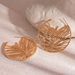 Personalized Metallic Branches Geometric Circles Silver Needle Earrings Stylish Simple Premium Earrings_ipsvogv.com