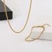 Super Sky Star Necklace With Sparkling Gold Double Layered Layered Plain Chain Accessories_ipsvogv.com