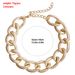 Punk Style Metal Striped Chain Necklace, Hip Hop Simple Personality Geometric Thick Necklace Women_ipsvogv.com