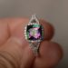 Cao Shi's Fashion, Luxury, and Elegant Temperament Simple Square Colorful Ring, Female_ipsvogv.com