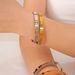 Fashion Simple Titanium Steel Love Dia For Girls High Grade Real Gold Electroplating Non Fading Bracelet_ipsvogv.com