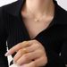 Titanium Steel Necklace For Women, Fashionable And Niche Design, Wavy Edge Engraved Pendant, Heart-shaped Lock_ipsvogv.com