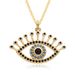 New Multi Form Devil's Eye Oil Drop Necklace Micro Inlaid Pendant Necklace Jewelry_ipsvogv.com