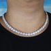 8mm Round Rectangular Zircon Necklace Hip Hop Fashion Trend Couple Necklace_ipsvogv.com