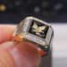 Cao Shi's Best-selling New Atmospheric Men's Electroplated Eagle With Diamond Surrounding And Gold Plated Rings_ipsvogv.com