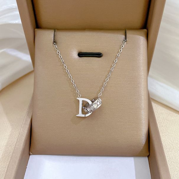 Unisex ring temperament personality minimalist wind furnace real gold necklace female ins clavicle chain_ipsvogv.com