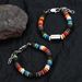 Titanium Steel Bracelet Men's Colored Volcanic Stone Men's Bracelet High End Hand Jewelry Women's Bracelet_ipsvogv.com