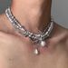 Sweet, Cool, Spicy Girl, Pearl, Heavy Industry, Spider, Multi-layer Layered Collarbone Chain, Fashionable, High-end,_ipsvogv.com