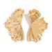 Ins Liquid Metal Irregular Folded Flower Sweet Cool Personalized Bow Earrings_ipsvogv.com