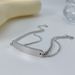 Women's Jewelry Fashion Titanium Steel Double Layer Stacking Summer Commuting All Match Stainless Steel Long Curved Brand Bracelet Female_ipsvogv.com