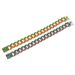 Hip hop cool and domineering drop oil colored Cuban necklace trendy men's street dance neck collarbone chain accessories_ipsvogv.com