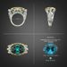 Hip Hop Men's Ring Magnificent Aquamarine Jewelry Ocean King Embroidery Sea King Poseidon Ring Engagement Women Men's Jewelry Ring_ipsvogv.com