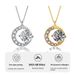 Moon necklace, pure for women, simple versatile, high-end and elegant, collarbone chain, light luxury silver jewelry_ipsvogv.com