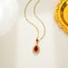 for Women: Versatile, Advanced, Colorless Emerald Neckl, Droplet Shaped Zircon Live Network, Red Titanium Steel_ipsvogv.com