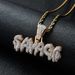 Unisex Hot Selling Necklace Men's Rap SAVAGE Hip Hop Pendant Micro Inlaid Zircon Necklace_ipsvogv.com