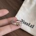 Graffiti Mobius Love Cross Fashion Simple Exquisite Ring High End Versatile Jewelry_ipsvogv.com