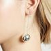 Fashion new earrings Alloy metal texture disco ball earrings Women's personalized earrings_ipsvogv.com