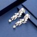 Korean Style Bride Pearl Earrings Long Handmade Non-Pierced Ear Clips Wedding Dress Shooting Accessories Wholesale_ipsvogv.com