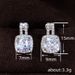 Cao Shi's New Korean Edition Of Earrings: Simple Round Diamond Zircon Earrings With Mesh Red INS_ipsvogv.com
