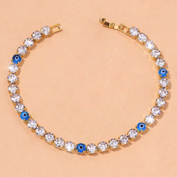 shiny wild devil eye Anklet evil eye simple rhinestone Anklet Anklet_ipsvogv.com