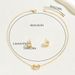 2024 new style women's necklace jewelry set with geometric niche design, earrings, versatile collarbone chain_ipsvogv.com