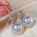 Cao Shi Baroque Style Pearl Earrings Gentle Style Zircon Earrings Elegant Women's Party Wear Accessories_ipsvogv.com