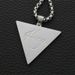 Student Singer Rap DJ Hip Hop Hairstylist Geometric Triangle Pendant Titanium Steel Men's And Women's Necklace Sweater_ipsvogv.com