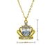 Hip Hop Punk Crown Tower Pendant Necklace Trendy Men's INS Necklace Spot_ipsvogv.com