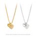S Sterling Silver Set Stone To Heart Clavicle Chain Qixi Gift Girlfriend Luxury Love Necklace_ipsvogv.com