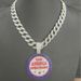 Hot Selling Make America Create AGAIN Round Alloy Pendant Necklace With Full Diamond Letters_ipsvogv.com