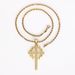 Creative Thorn Cross Rhinestone Necklace Personality Hip Hop Pendant_ipsvogv.com