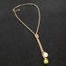Jewelry Simple Fashion Sweet Trend Pearl Double Pendant Knotted Necklace For Women_ipsvogv.com