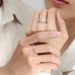 Couple's Pure Silver Moissanite Simple Six Claw Diamond Plain Ring, Wedding Proposal, Gift To Girlfriend_ipsvogv.com
