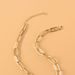 Fashion Jewelry Gold Box Chain Alloy Heart Shaped Pendant Necklace Punk Style Necklace_ipsvogv.com