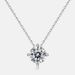 new Moissanite Pendant Female S925 Silver Four Claw Inlaid Moissanite Clavicle Chain Simple Fashion All Match_ipsvogv.com