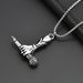 Men's Jewelry Punk Retro Microphone Pendant National Trend Jewelry Stainless Steel Hand Held Microphone Neck Necklace_ipsvogv.com