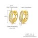Unisex hot selling hip hop personality earrings for men and women micro inlaid zircon gold plated round ear buckles hot selling temperament earrings_ipsvogv.com